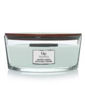 Woodwick geurkaars ellipse, sagewood & seagrass