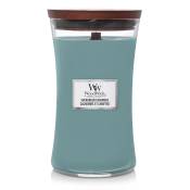 Woodwick geurkaars large, evergreen cashmere