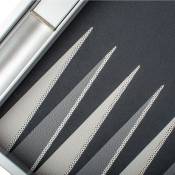Manopoulos, Zilveren netstructuur Backgammon met rubberen speelveld