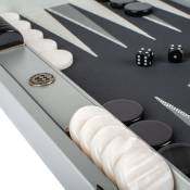 Manopoulos, Zilveren netstructuur Backgammon met rubberen speelveld