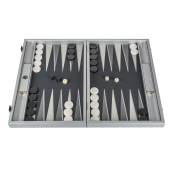 Manopoulos, Zilveren netstructuur Backgammon met rubberen speelveld
