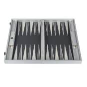 Manopoulos, Zilveren netstructuur Backgammon met rubberen speelveld