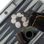 Manopoulos, Zilveren netstructuur Backgammon met rubberen speelveld