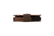 Garzini, Metal Wallet Holder, Brushed Brown