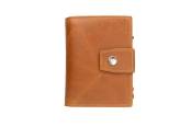 Garzini, Metal Wallet Holder, Brushed Cognac