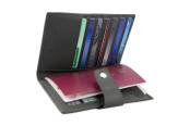Garzini, Passport Holder, Carbon Black