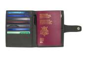 Garzini, Passport Holder, Carbon Black