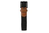 Garzini, Gevlochten riem, zwart wit