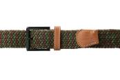 Garzini, Gevlochten riem, groen bruin