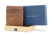 Garzini Essenziale Coin Pocket Magic Wallet, Brushed Brown