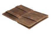Garzini Essenziale Coin Pocket Magic Wallet, Brushed Brown