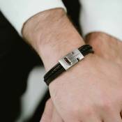 Steel & Barnett, Casual Cole armband, Zwart - Medium