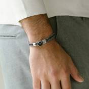 Steel & Barnett, Riptide armband, Antraciet M