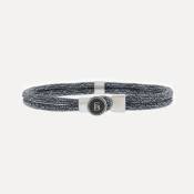 Steel & Barnett, Riptide armband, Antraciet M