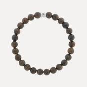 Steel & Barnett, Stones armband Basic, Matt Bronzite M
