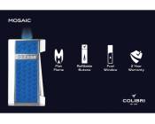 Colibri aansteker - Mosaic Flat Flame - Chroom Zwart