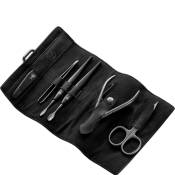 Manicureset Arbolito Traveler - zwart rundleder